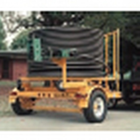 LineTamer® with Coiled Pipe Trailer - Productivity Tools